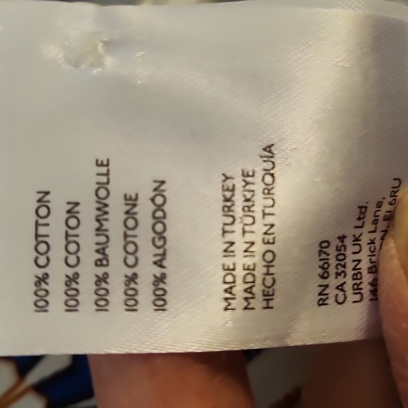 Maeve Anthropologie Blue White Pattern Midi Dress Bettina - Picture 8 of 10